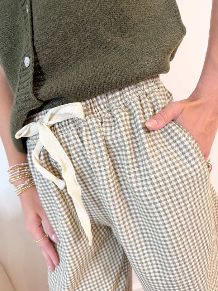 Wishlist Skylar Charcoal Plaid Bottoms – women's bottoms