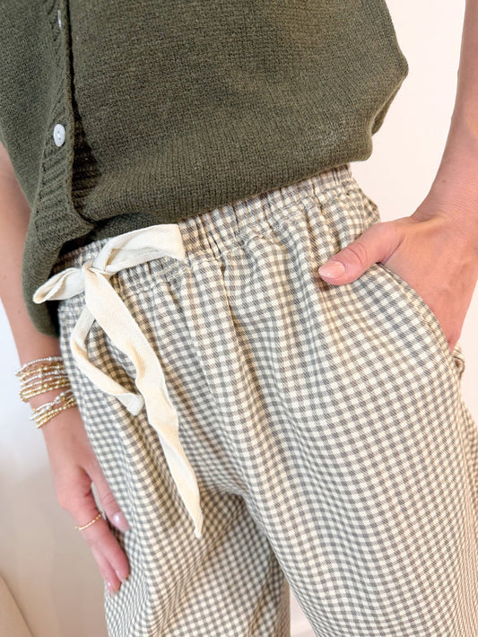 Wishlist Skylar Charcoal Plaid Bottoms – women's bottoms