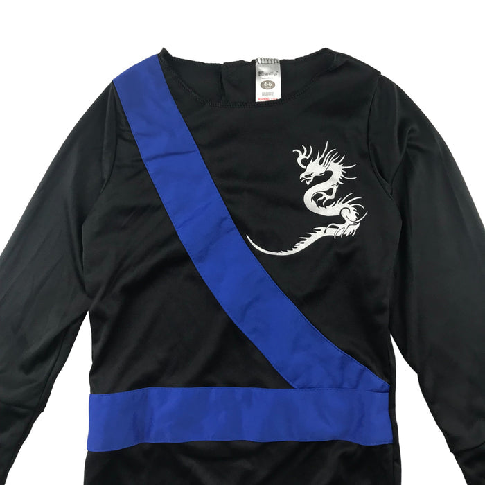Smiffys 4-6 years black Ninja outfit costume
