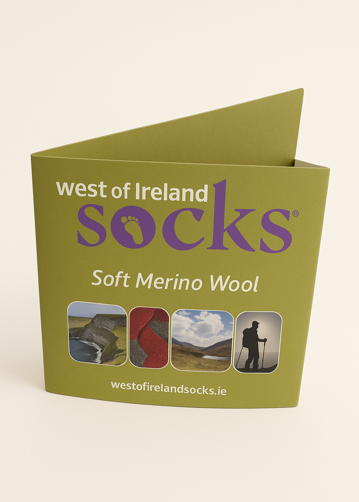 Soft Merino Wool Fair Isle Socks  | Grey Green Blue Yellow