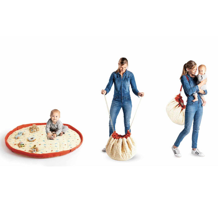 Play & Go Soft Storage Bag & Play Mat - Icons | Koop.co.nz