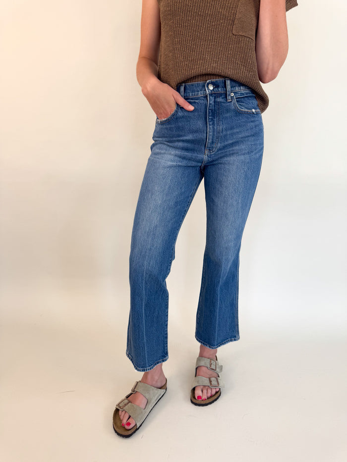 Soho Rush Hour Cropped Flare Denim