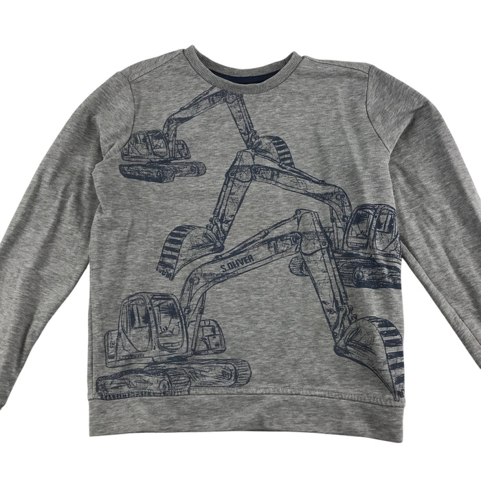 S.Oliver 8-9 years grey digger construction sweater