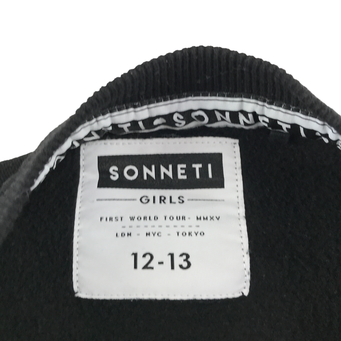 Sonneti 12-13 years black heart jumper