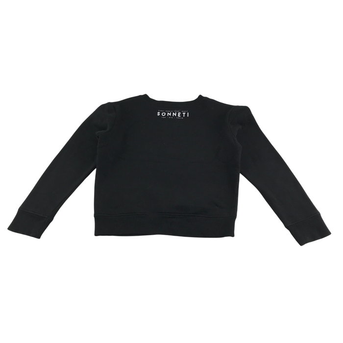 Sonneti 12-13 years black heart jumper