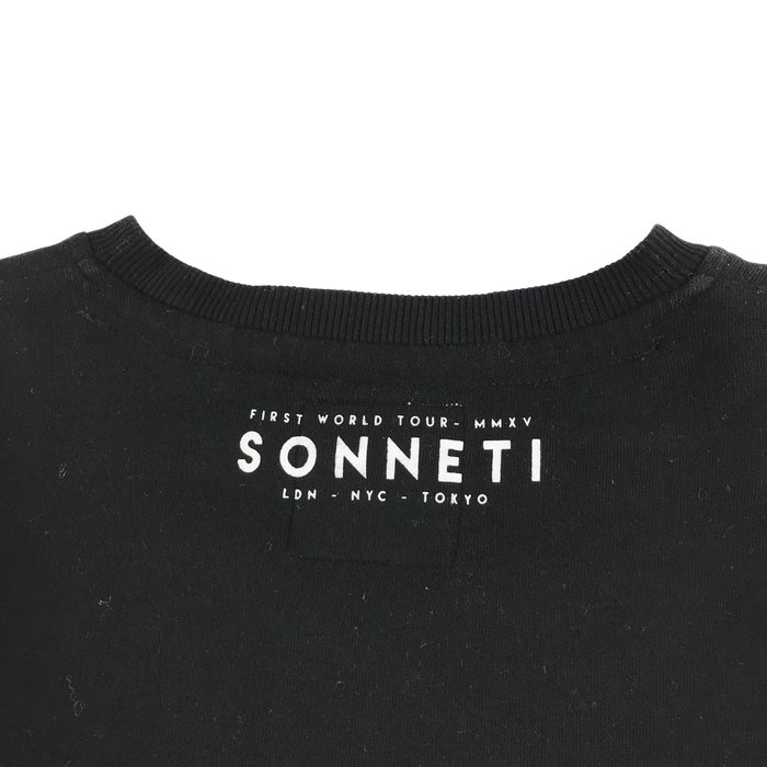 Sonneti 12-13 years black heart jumper