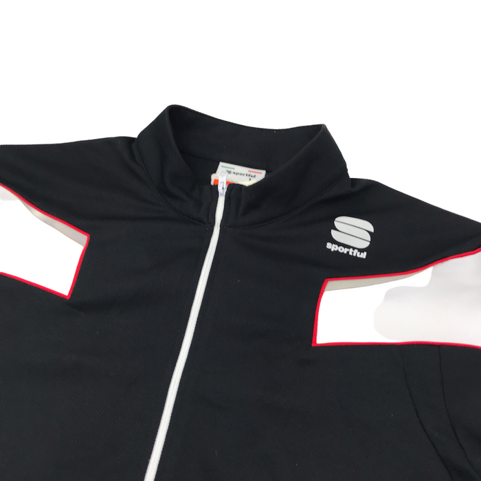 Sportful men's L black short sleeve cycling top