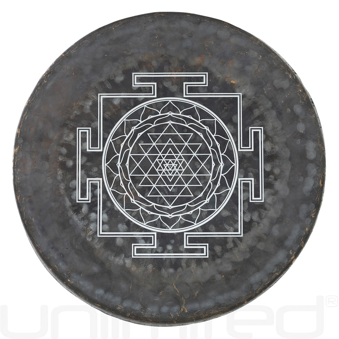 Sri Yantra on Mother Tesla Gongs