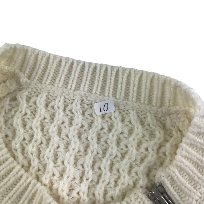St Bernard 9 years white shoulder zip knit jumper