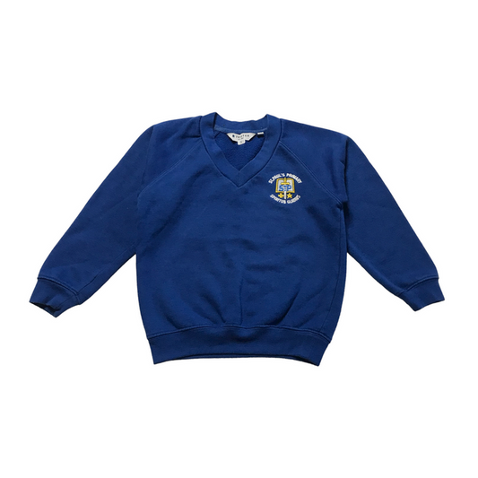*St Pauls Primary Royal Blue V-neck Sweatshirt