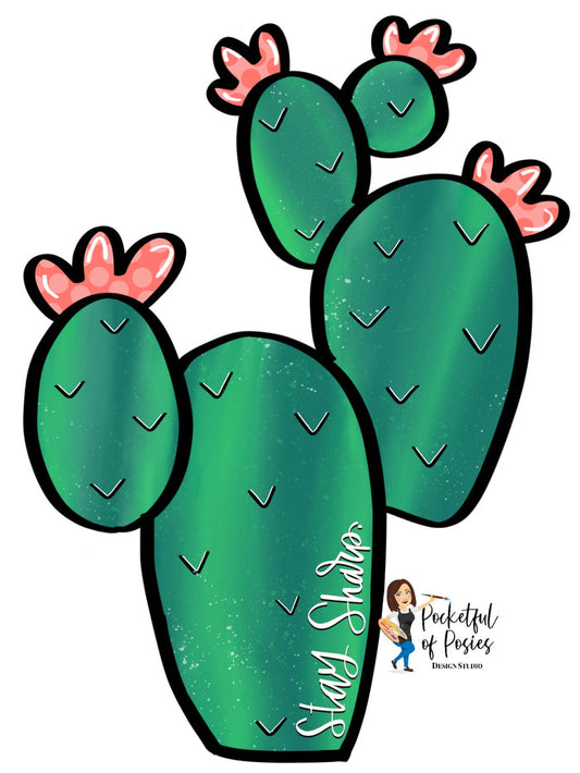 Stay Sharp Cactus Template