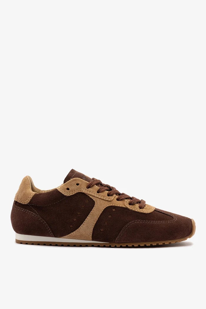 Stella Sneaker Brown Suede Sneaker Larroudé