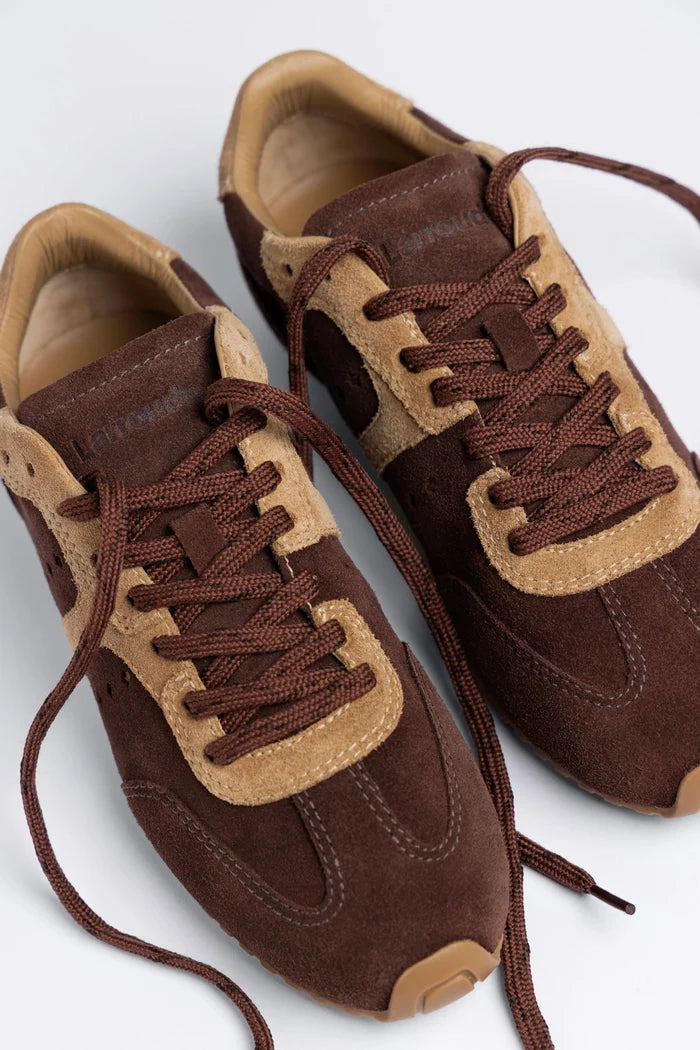 Stella Sneaker Brown Suede Sneaker Larroudé