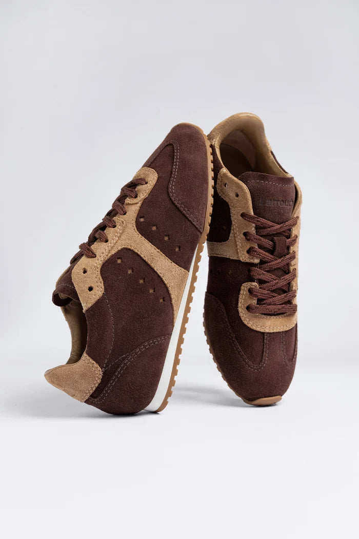 Stella Sneaker Brown Suede Sneaker Larroudé