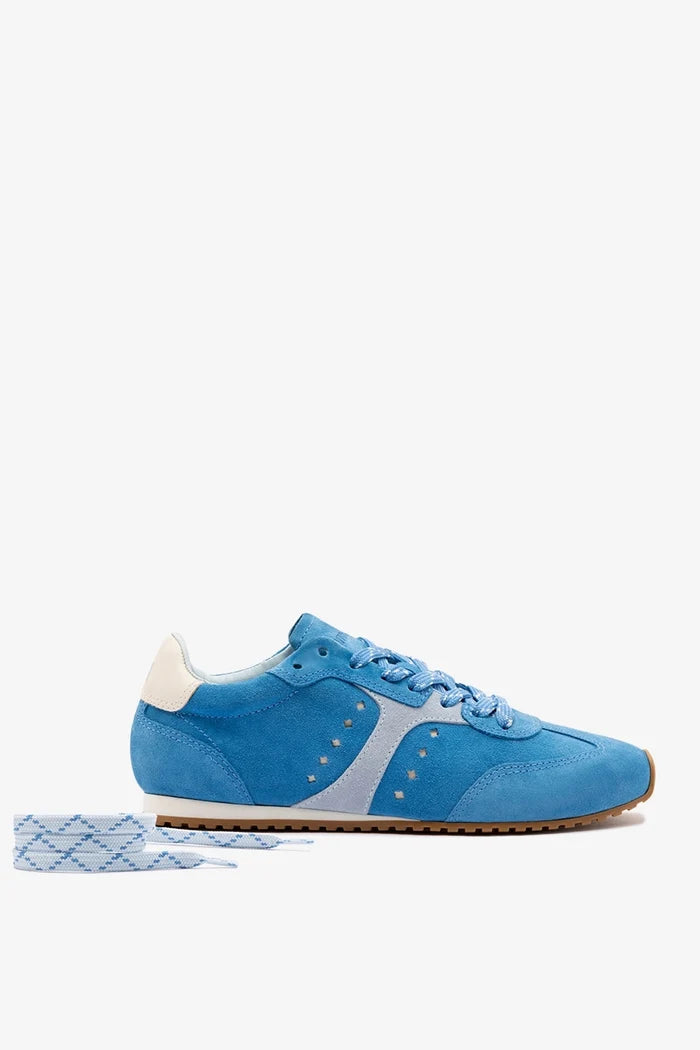 Stella Sneaker In Azure Suede Sneaker Larroudé