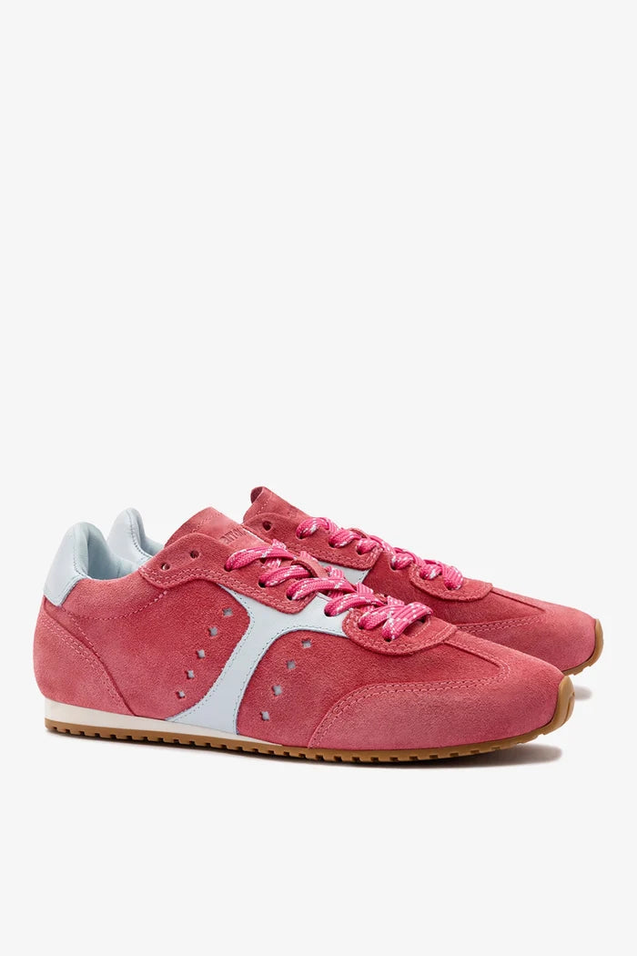 Stella Sneaker In Lampone Suede Sneaker Larroudé