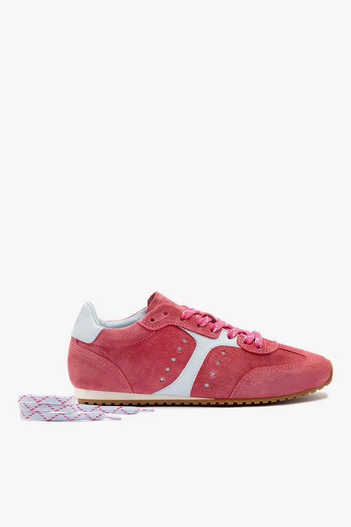 Stella Sneaker In Lampone Suede Sneaker Larroudé