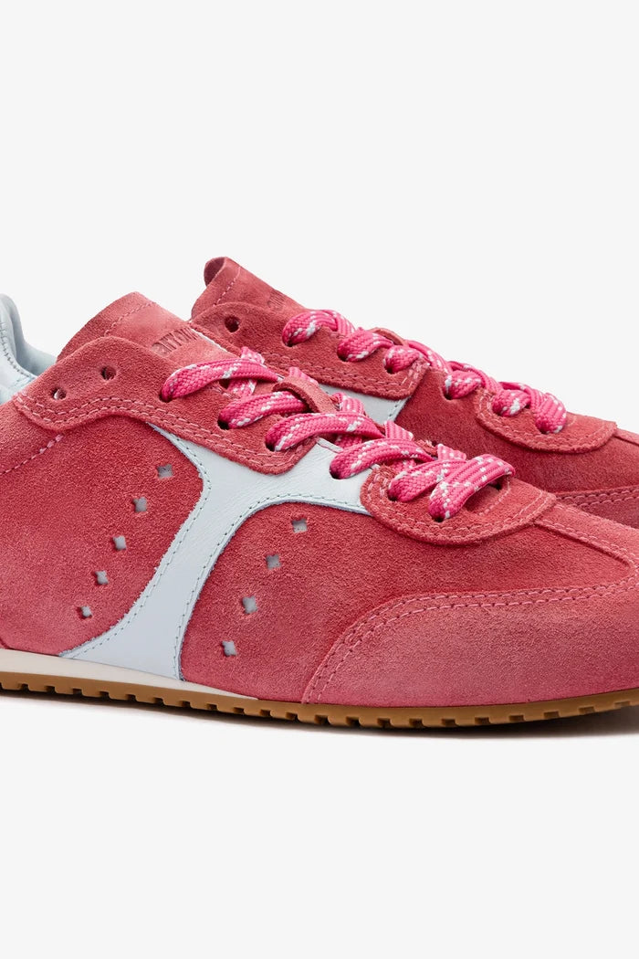 Stella Sneaker In Lampone Suede Sneaker Larroudé