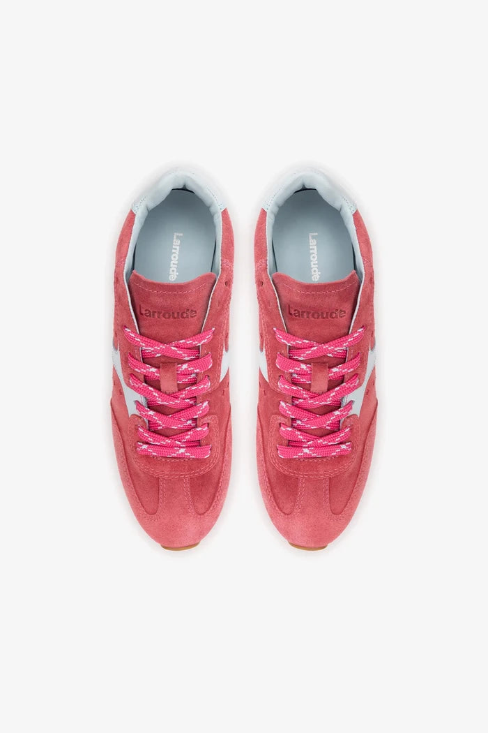 Stella Sneaker In Lampone Suede Sneaker Larroudé