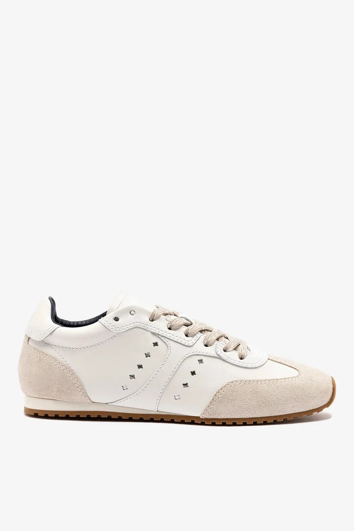 Stella Sneaker In White Leather Sneaker Larroudé