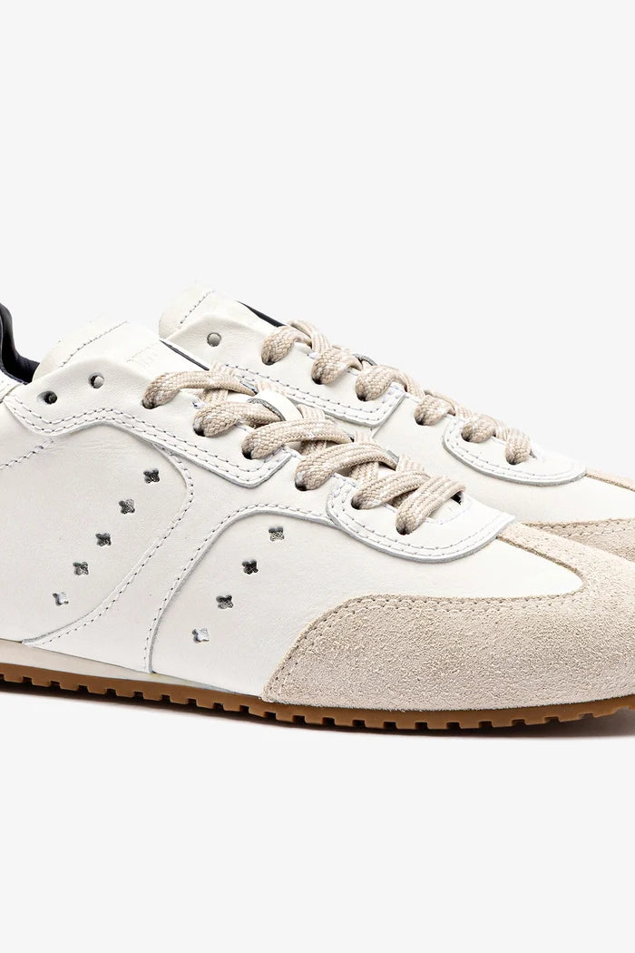 Stella Sneaker In White Leather Sneaker Larroudé