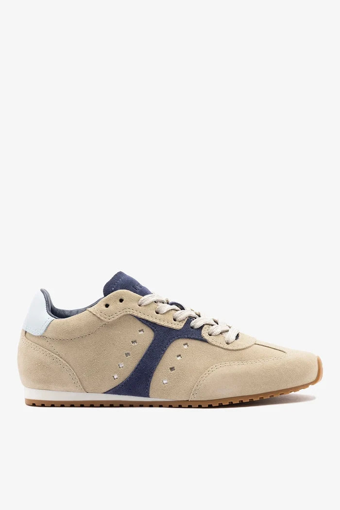 Stella Sneaker Oyster Gray Suede Sneaker Larroudé