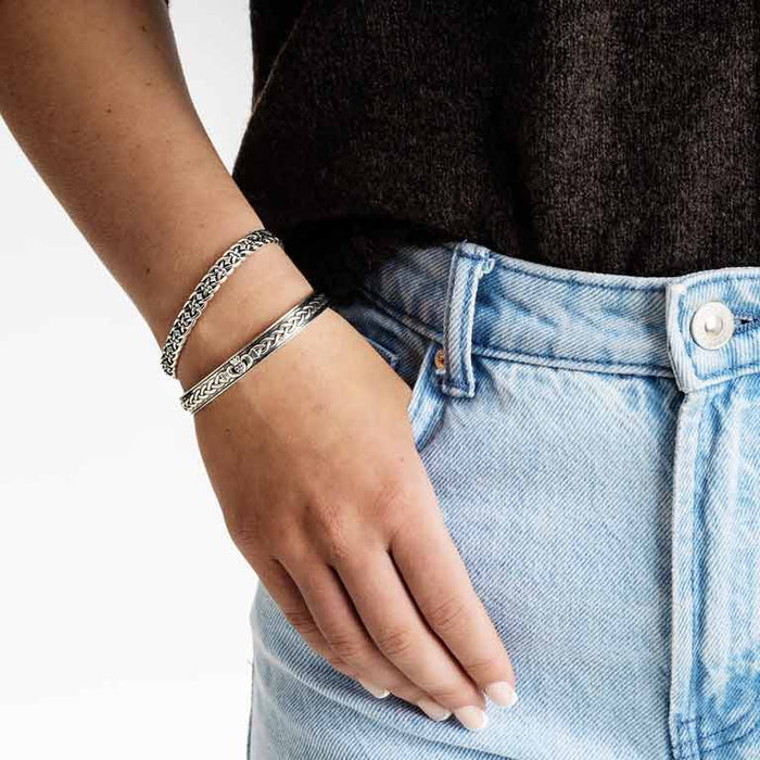 Sterling Silver Sailors Knot Bangle