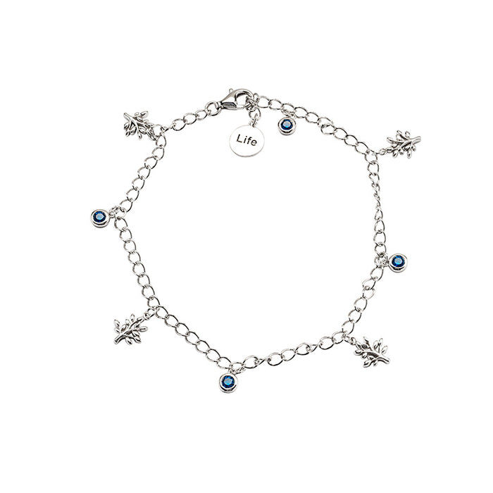 Sterling Silver Tree of Life Charm Bracelet