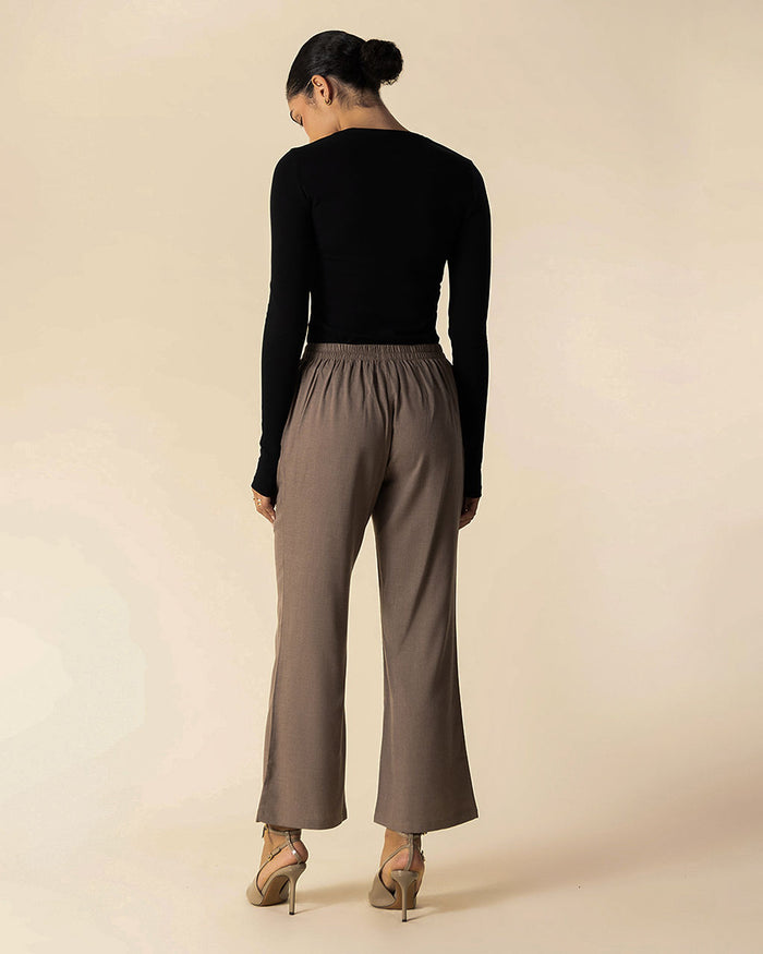 Straight Leg Trousers Cocoa