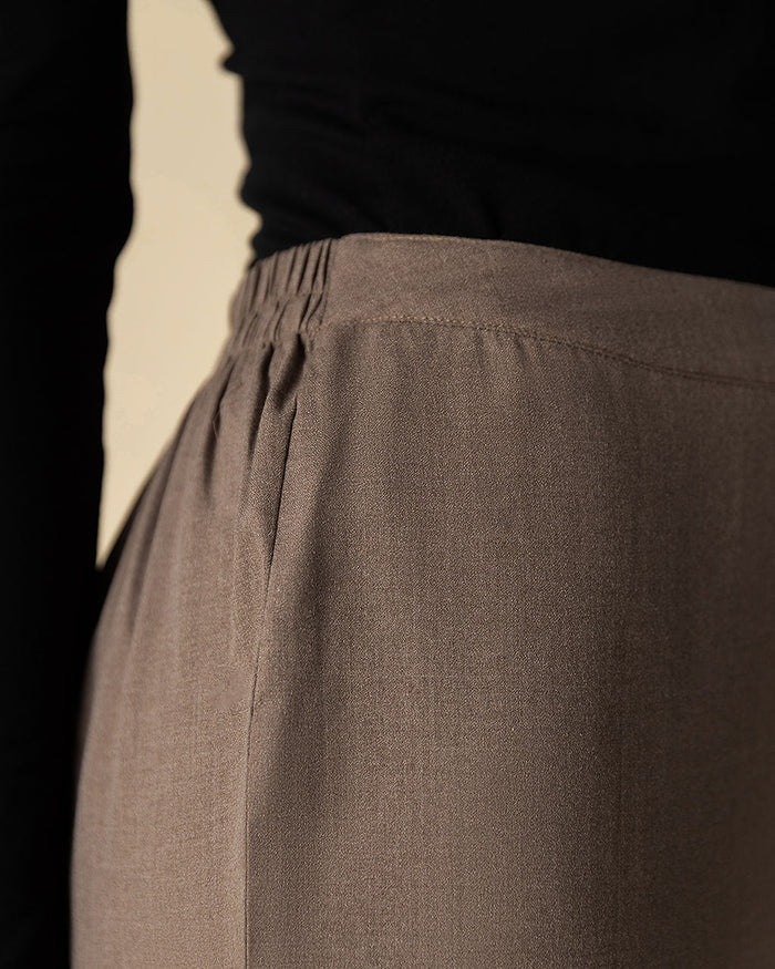 Straight Leg Trousers Cocoa