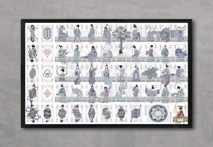 Strange Tales from a Chinese Studio Playing Cards - Uncut Sheet
