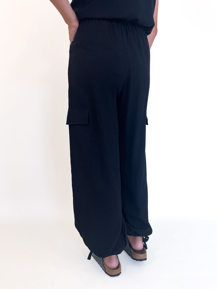 Sugarloaf Black Cargo Pants