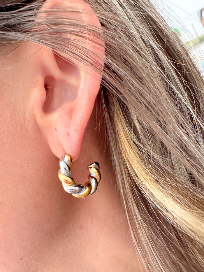 Taya Twisted Hoops