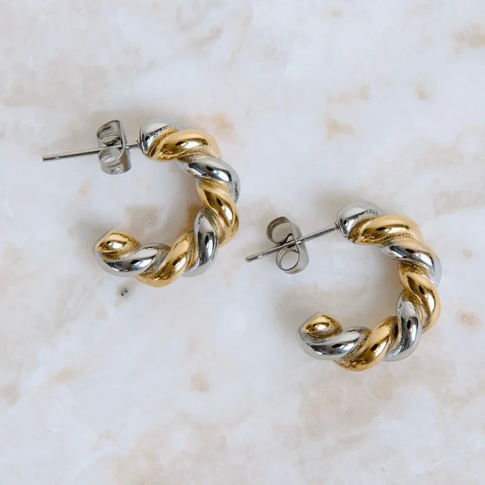 Taya Twisted Hoops