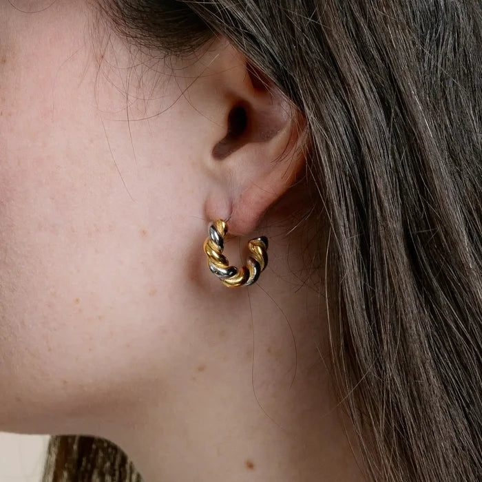 Taya Twisted Hoops