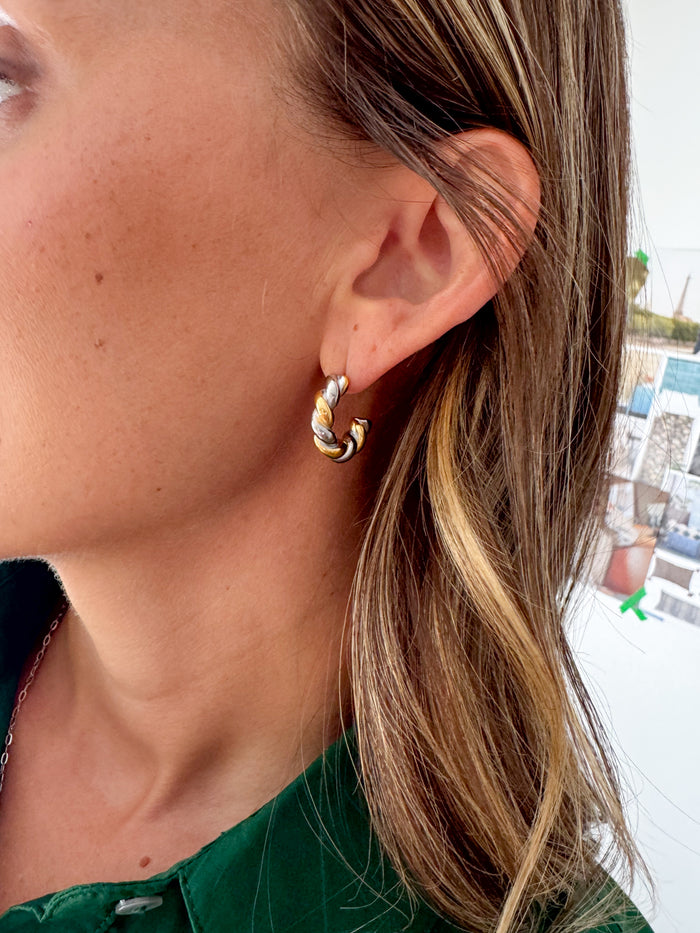 Taya Twisted Hoops