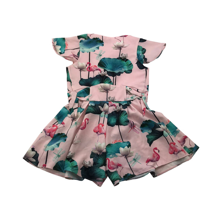 Ted Baker 7-8 yeasr pink flamingo playsuit