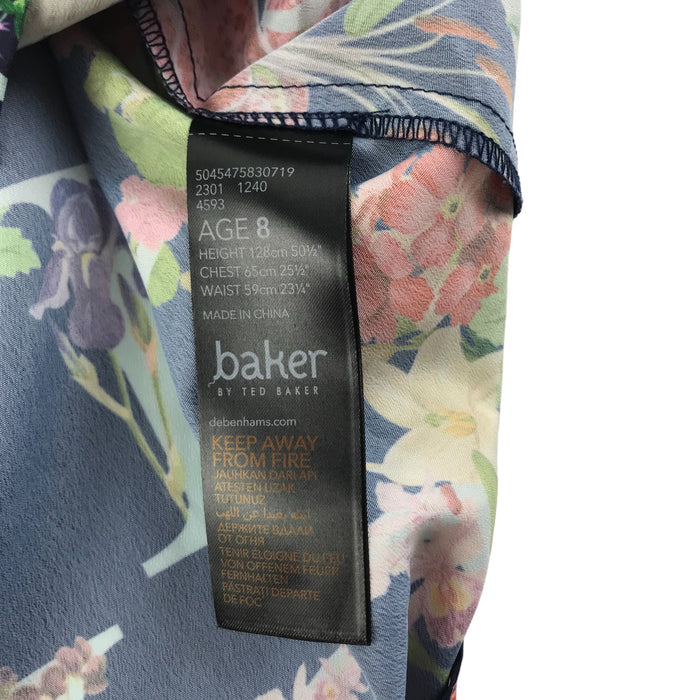 Ted Baker 8-9 years navy blue floral blouse
