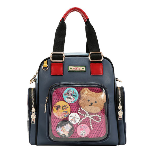 TEDDY & PIN CONVERTIBLE BACKPACK