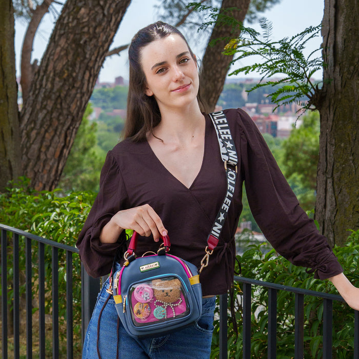 TEDDY & PIN CONVERTIBLE SMALL BACKPACK / HANDBAG