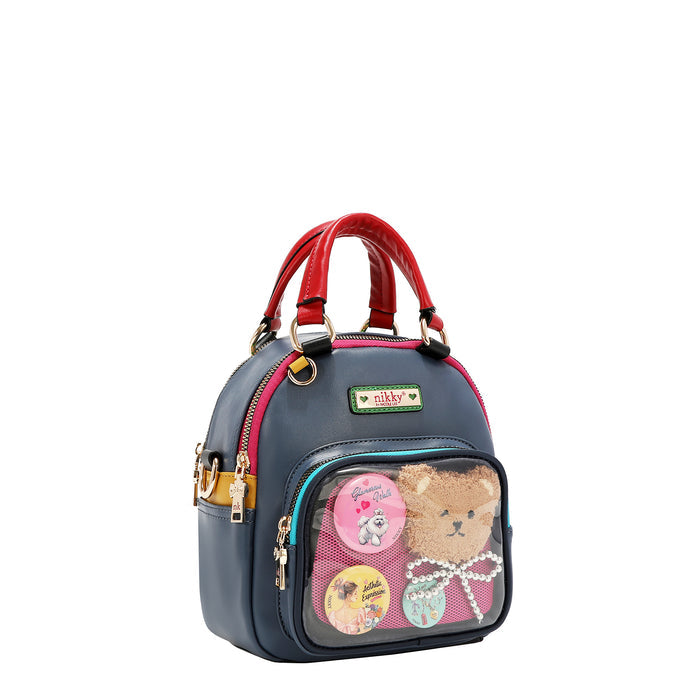 TEDDY & PIN CONVERTIBLE SMALL BACKPACK / HANDBAG