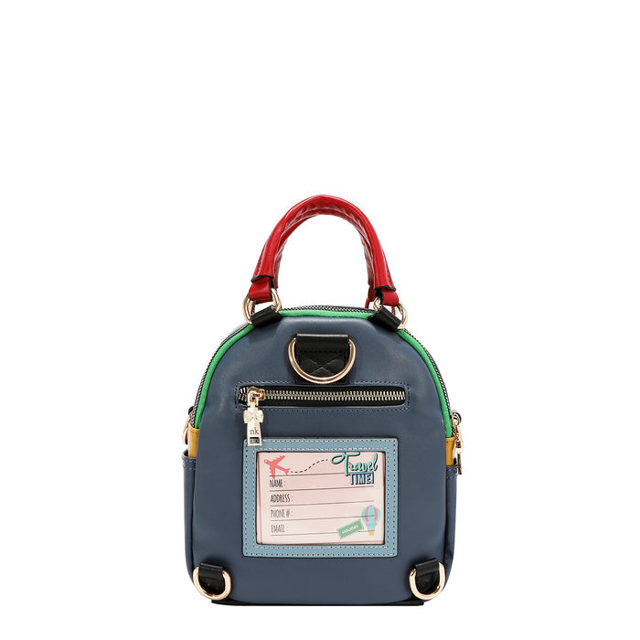 TEDDY & PIN CONVERTIBLE SMALL BACKPACK / HANDBAG