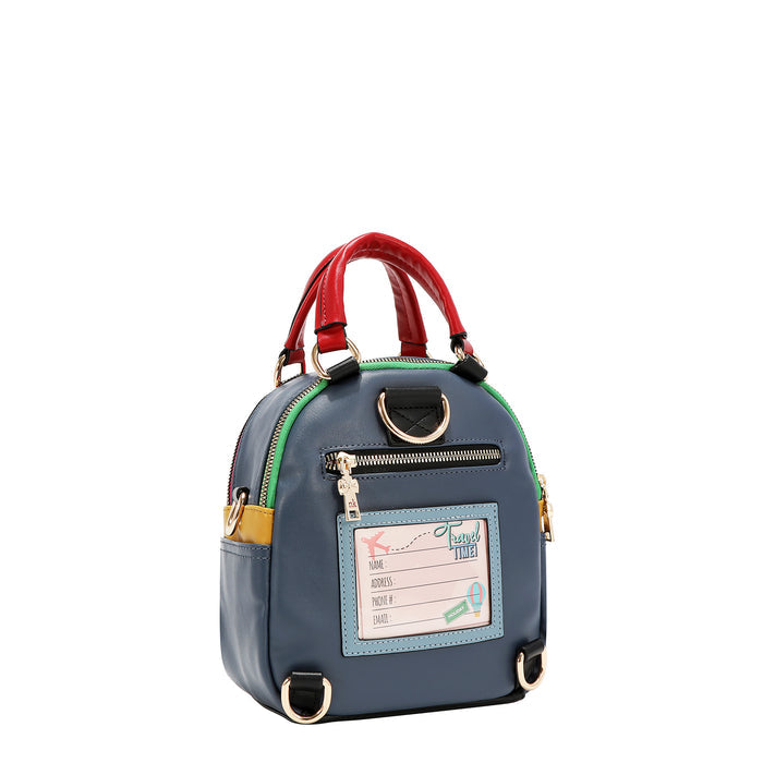 TEDDY & PIN CONVERTIBLE SMALL BACKPACK / HANDBAG