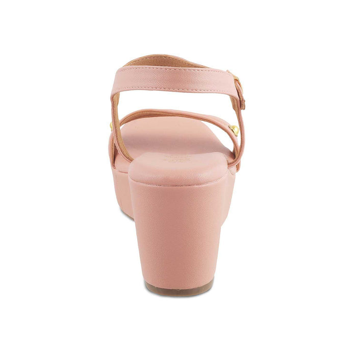 The Amsterdam Pink Women's Dress Wedge Sandals Tresmode - Tresmode