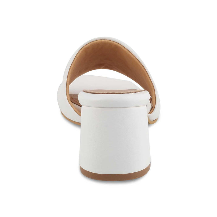 The Baarz White Women's Casual Block Heel Sandals Tresmode - Tresmode