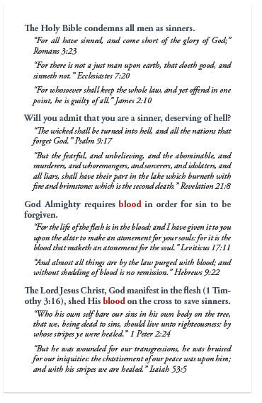 The Blood Atonement (KJV)