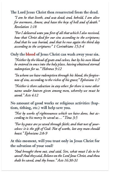 The Blood Atonement (KJV)