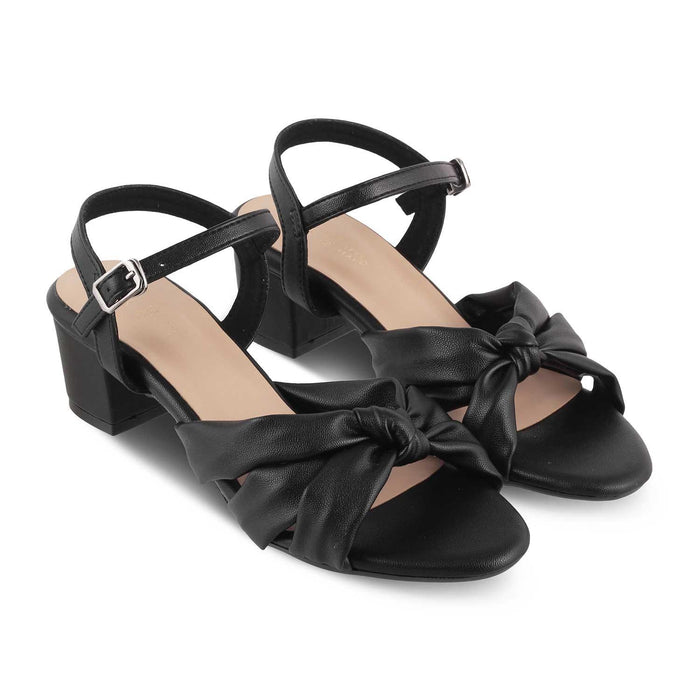 The Boff Black Women's Dress Block Heel Sandals Tresmode - Tresmode