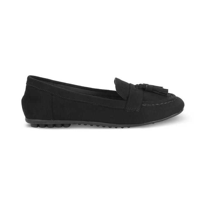 The Bonum Black Women's Dress Tassel Loafers Tresmode - Tresmode
