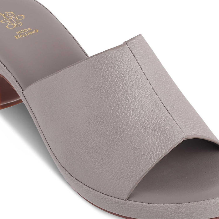 The Brixyed Grey Women's Casual Block Heel Sandals Tresmode - Tresmode